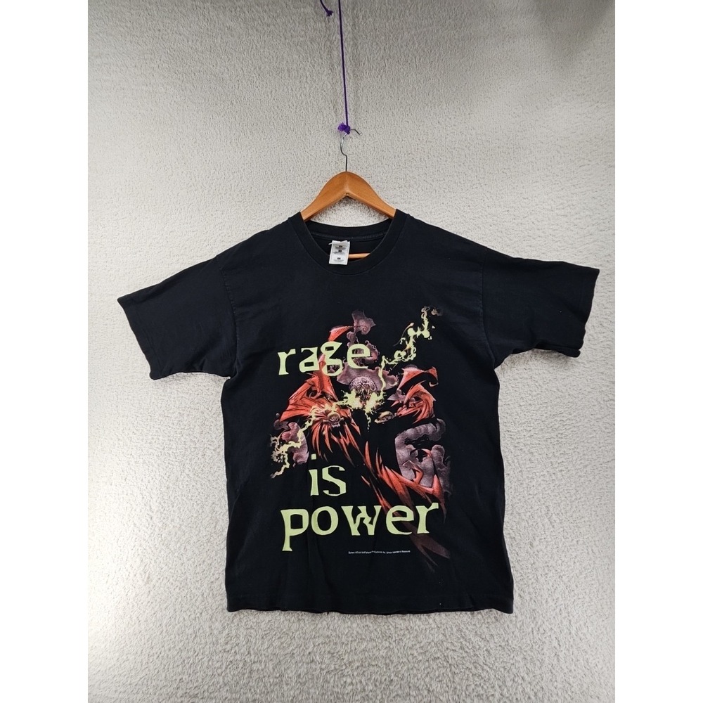 Vintage Rare Spawn All Over Print T-Shirt Sz L Todd McFarlane Movie Comics